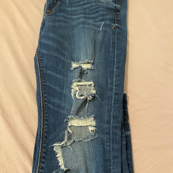 Express Denim Jeans size 6s Legging mid rise - Picture 6 of 7
